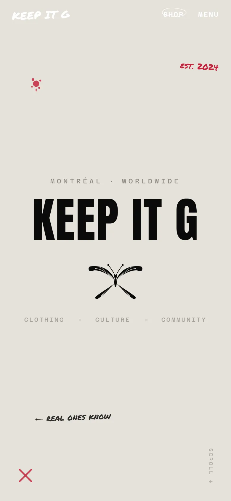 Keep It G mobile experience